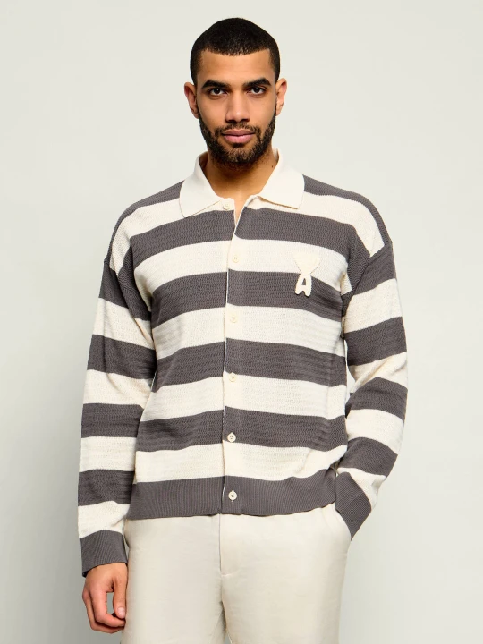 Zdjęcie produktu AMI Paris Kardigan | Regular Fit ecru