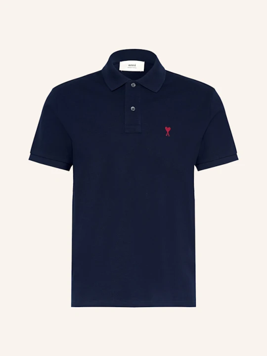 Zdjęcie produktu Ami Paris Koszulka Polo Z Piki Regular Fit blau GRANATOWY