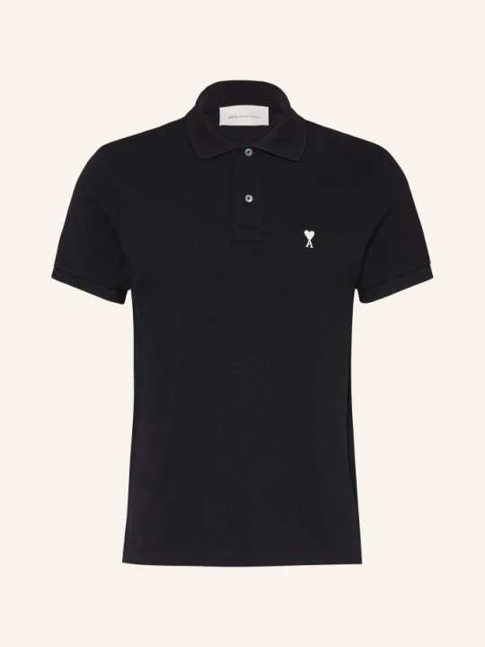 Zdjęcie produktu Ami Paris Koszulka Polo Z Pikowanym Wzorem schwarz