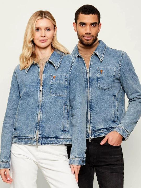 Zdjęcie produktu AMI Paris Kurtka jeansowa | Regular Fit niebieski