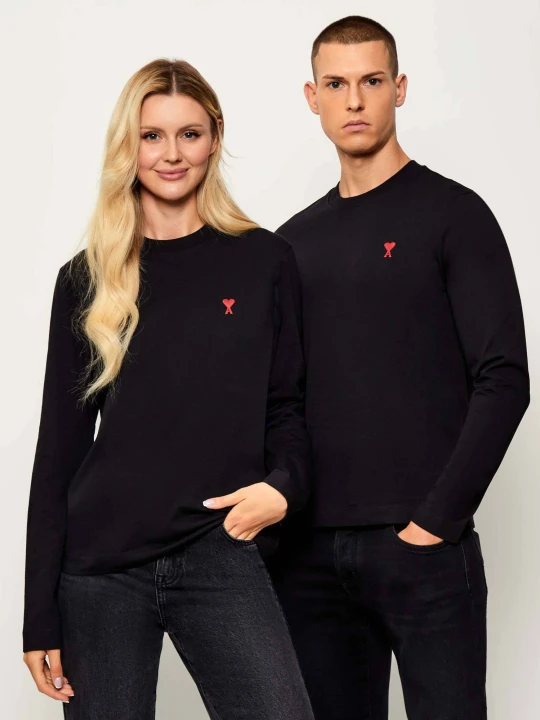Zdjęcie produktu AMI Paris Longsleeve | Regular Fit czarny