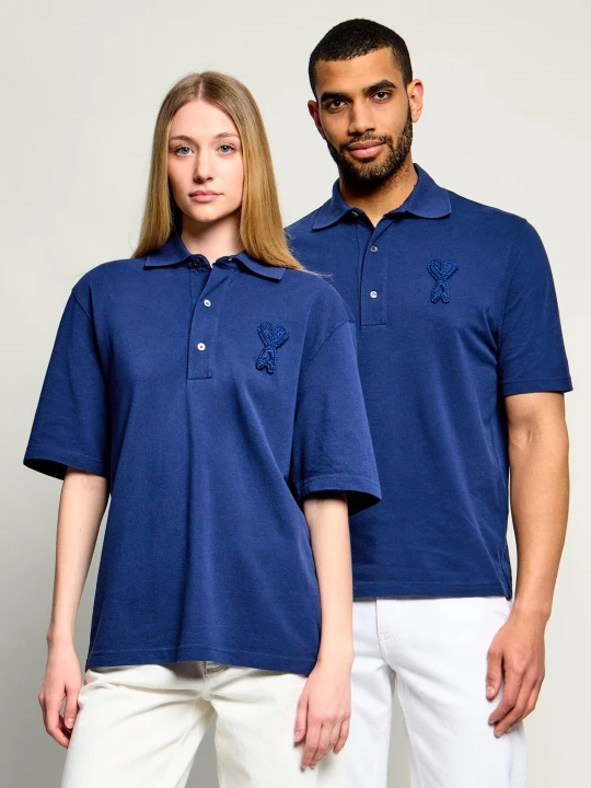 Zdjęcie produktu AMI Paris Polo | Loose fit granatowy