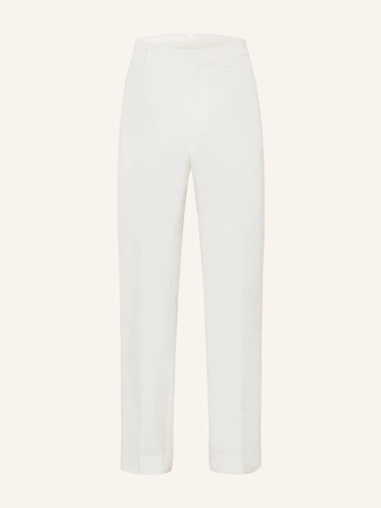 Zdjęcie produktu Ami Paris Spodnie Regular Fit Z Lnem beige ECRU