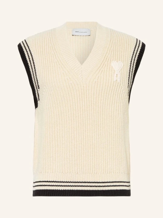 Zdjęcie produktu Ami Paris Sweter Bez Rękawów weiss