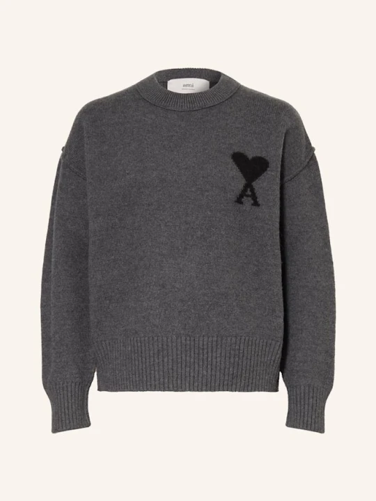 Zdjęcie produktu Ami Paris Sweter grau SZARY