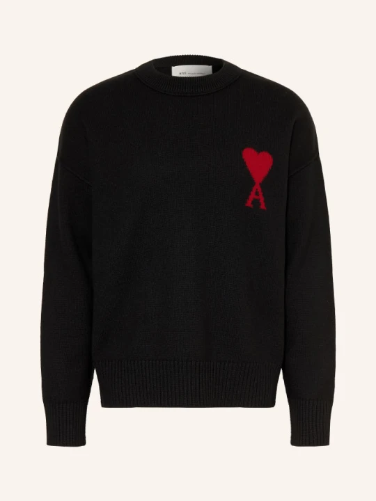 Zdjęcie produktu Ami Paris Sweter schwarz CZARNY