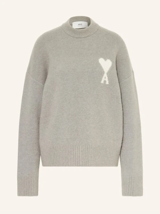 Zdjęcie produktu Ami Paris Sweter Z Dodatkiem Alpaki grau SZARY