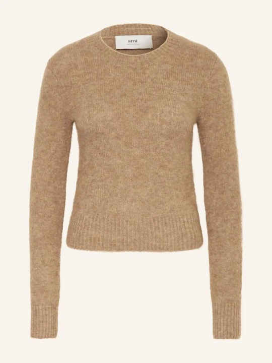 Zdjęcie produktu Ami Paris Sweter Z Dodatkiem Wełny Merino I Alpaki braun 280 camel