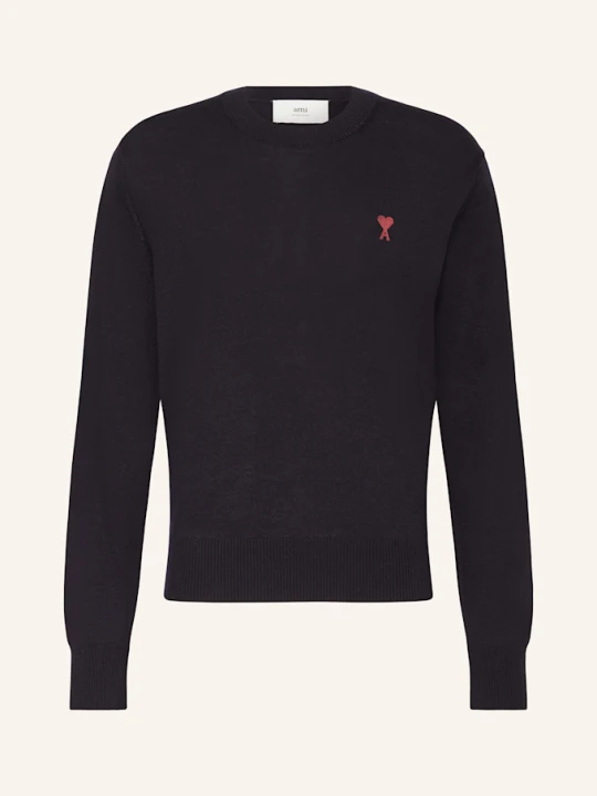 Zdjęcie produktu Ami Paris Sweter Z Wełny Merino blau GRANATOWY