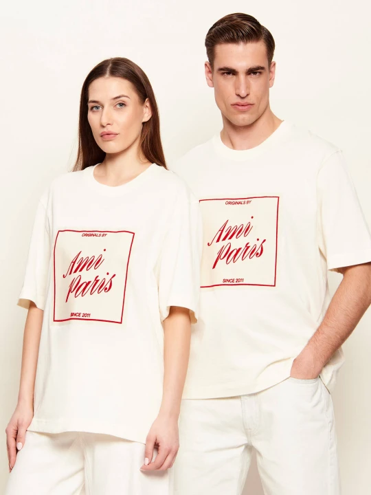Zdjęcie produktu AMI Paris T-shirt | Loose fit ecru