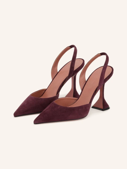 Zdjęcie produktu Amina Muaddi Czółenka Typu Slingback Holli rot CIEMNOCZERWONY