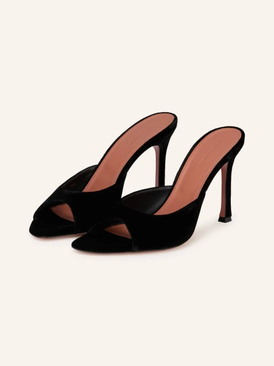 Zdjęcie produktu Amina Muaddi Klapki Alexa Slipper 95 schwarz CZARNY