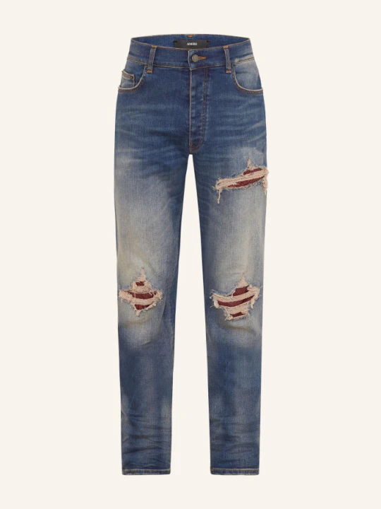 Zdjęcie produktu Amiri Jeansy W Stylu Destroyed mx1, Krój Skinny blau