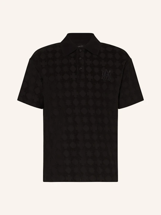 Zdjęcie produktu Amiri Koszulka Polo Z Materiału Frotte schwarz CZARNY