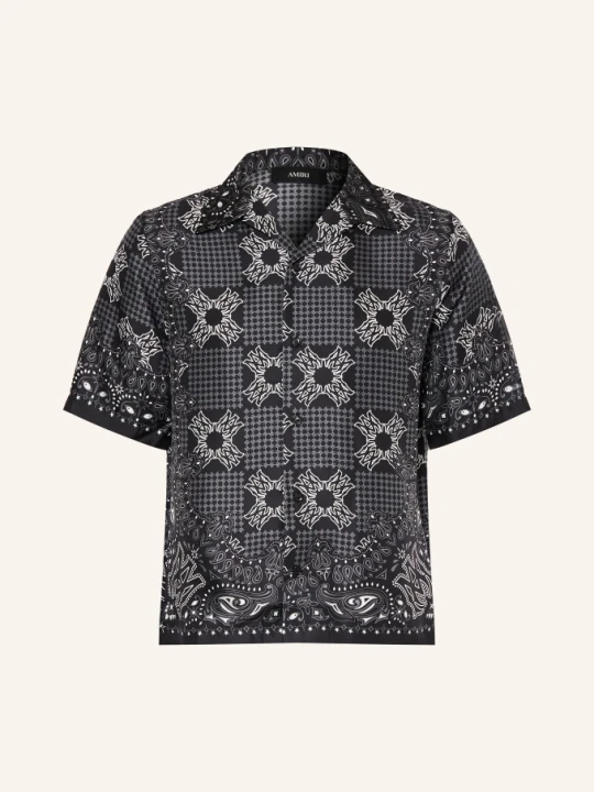 Zdjęcie produktu Amiri Wzorzysta Koszula Comfort Fit Z Jedwabiu schwarz