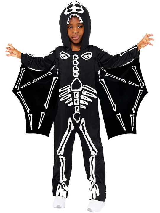 Zdjęcie produktu amscan Kostium "Skeleton Pterodactyl" w kolorze czarnym rozmiar: 98 / 104