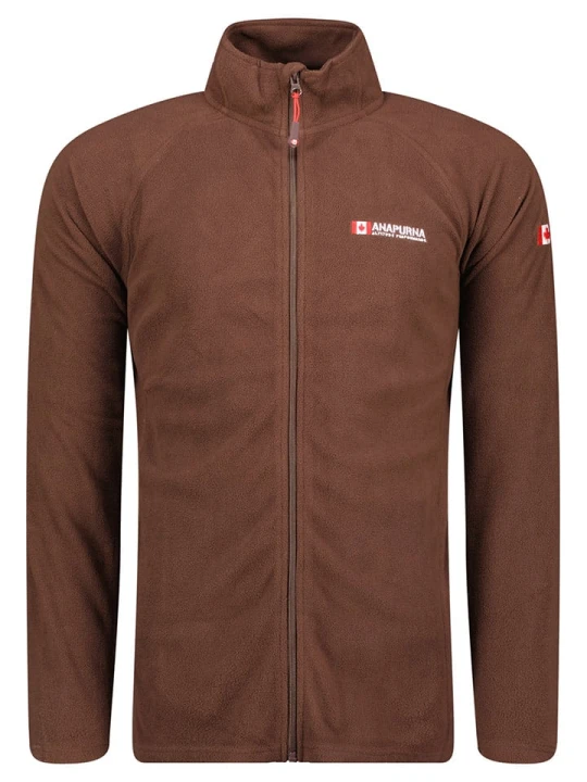 Zdjęcie produktu ANAPURNA Kurtka polarowa "Tonneau" w kolorze brązowym rozmiar: XXL