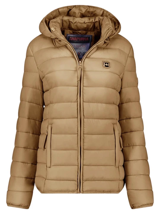 Zdjęcie produktu ANAPURNA Kurtka zimowa "Akitalana Hood" w kolorze szarobrązowym rozmiar: XXL