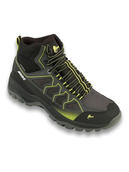 Zdjęcie produktu Ande Buty trekkingowe "Cobra Mid" w kolorze zielono-szaro-czarnym rozmiar: 41