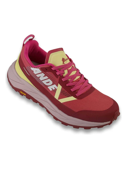 Zdjęcie produktu Ande Buty trekkingowe "Thunder" w kolorze czerwono-żółto-różowym rozmiar: 36