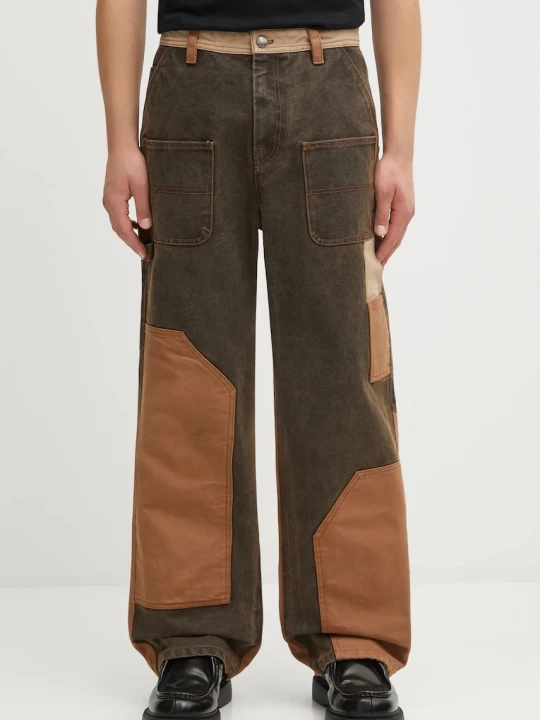 Zdjęcie produktu Andersson Bell jeansy Patchwork Carpenter Wide-Leg