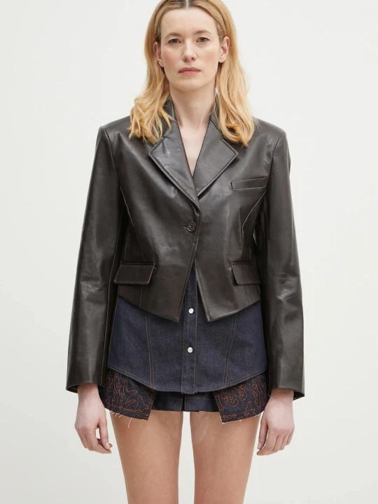 Zdjęcie produktu Andersson Bell marynarka Hybrid Faux-Leather Blazer