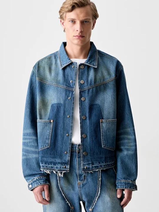 Zdjęcie produktu Andersson Bell Rodeo Motorcycle Denim krótka kurtka jeansowa męska