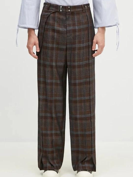 Zdjęcie produktu Andersson Bell spodnie wełniane Soe Check Wrap Trousers