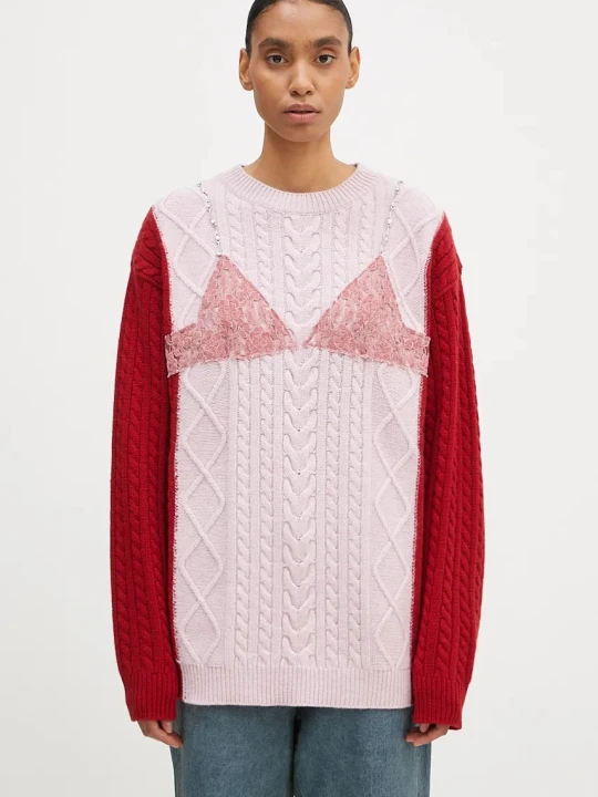 Zdjęcie produktu Andersson Bell sweter wełniany Lace Lingerie Boyfriend-Fit Knit