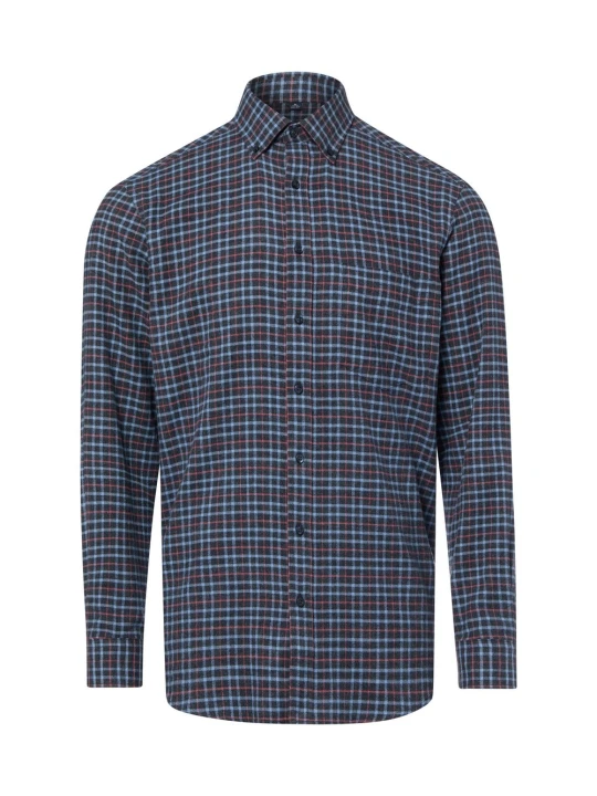 Zdjęcie produktu Andrew James koszula flanelowa Mężczyźni Regular Fit Bawełna (100%) niebieski | różowy