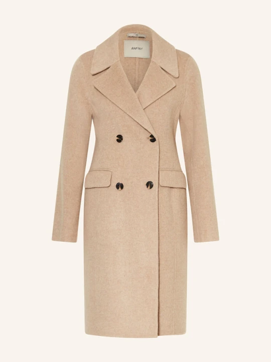 Zdjęcie produktu Anfiny Płaszcz Wełniany Claudia beige