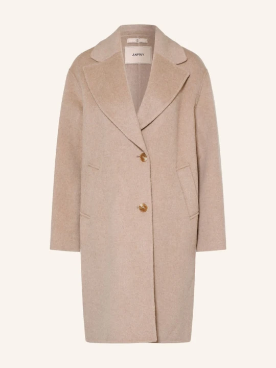 Zdjęcie produktu Anfiny Płaszcz Wełniany Diana beige
