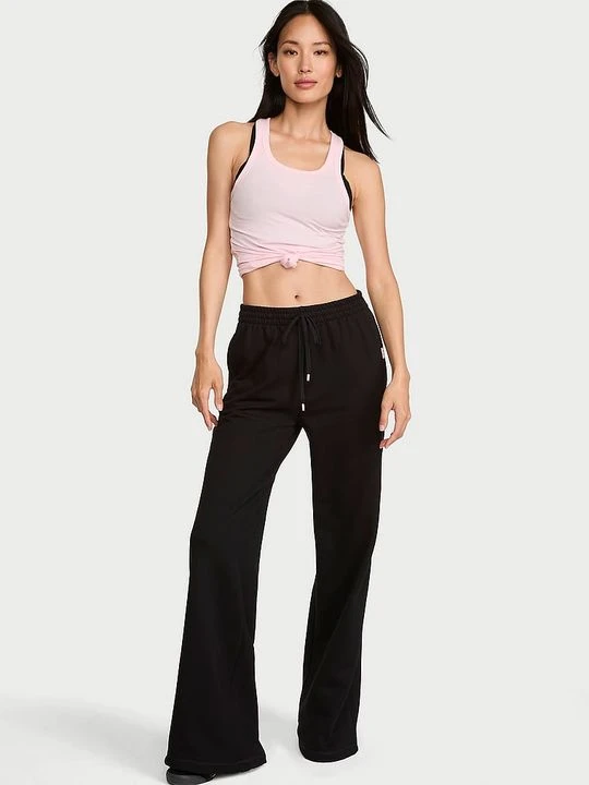 Zdjęcie produktu Angel Essentials Spodnie dresowe bawełniane Iconic Victoria's Secret Czarny