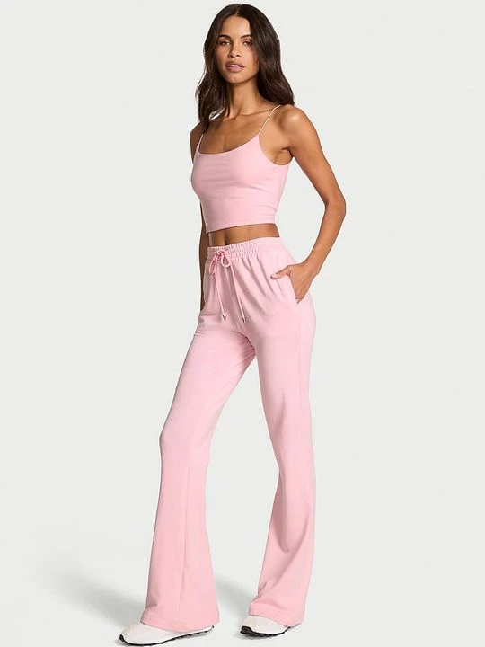 Zdjęcie produktu Angel Essentials Spodnie bawełniane dresowe Favorite Terry Victoria's Secret Różowy
