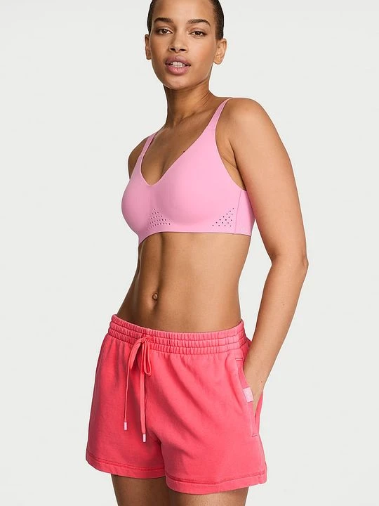 Zdjęcie produktu Angel Essentials Szorty bawełniane Off-Duty Terry Victoria's Secret Różowy