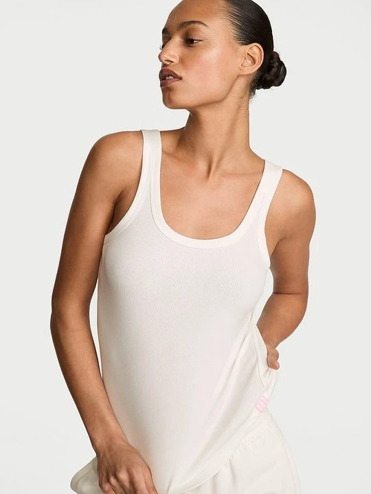 Zdjęcie produktu Angel Essentials Top z modalu VS Iconic Victoria's Secret Biały