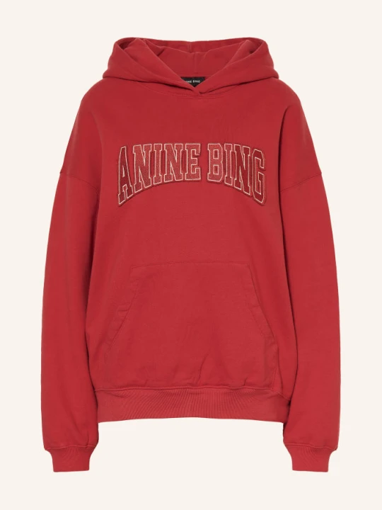Zdjęcie produktu Anine Bing Bluza Z Kapturem Harvey rot CZERWONY