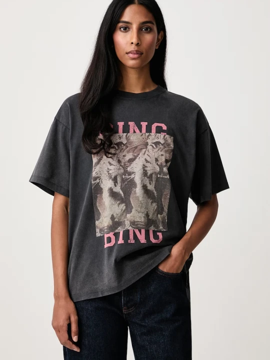 Zdjęcie produktu Anine Bing Cade Tiger Bing T-shirt bawełniany damski