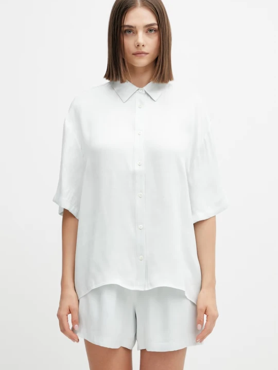 Zdjęcie produktu Anine Bing COCO SHIRT - SPRING MINT koszula damska z lyocellu
