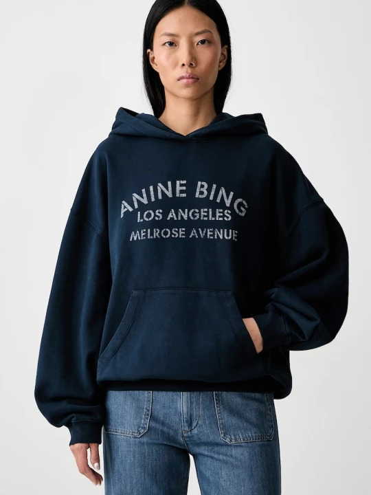 Zdjęcie produktu Anine Bing HARVEY bluza z kapturem bawełniana damska