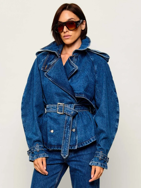 Zdjęcie produktu Anine Bing Jeansowa kurtka Pascale | Relaxed fit niebieski