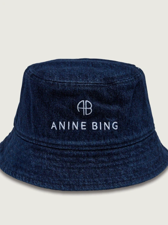 Zdjęcie produktu Anine Bing Jeansowy kapelusz Nicks granatowy