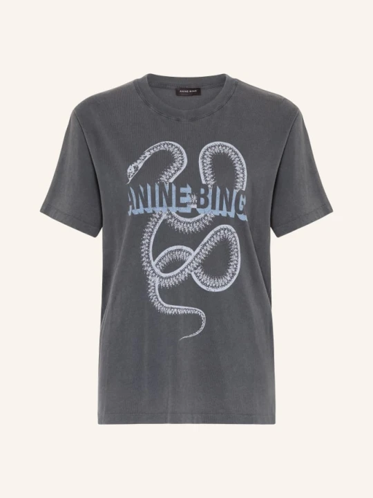 Zdjęcie produktu Anine Bing Koszulka Snake schwarz CZARNY