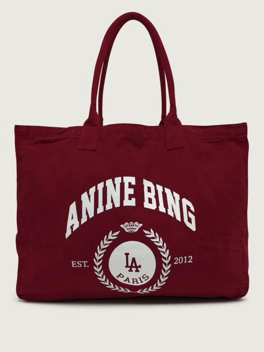 Zdjęcie produktu Anine Bing Shopperka Leo bordowy