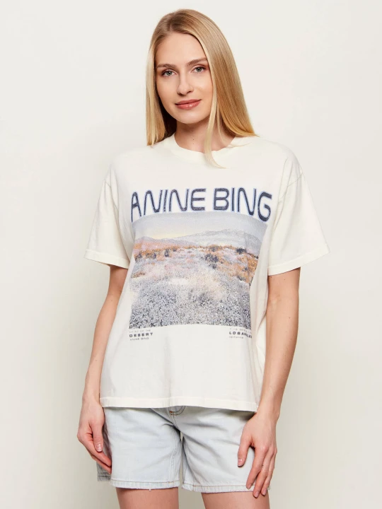 Zdjęcie produktu Anine Bing T-shirt CADE | Relaxed fit ecru