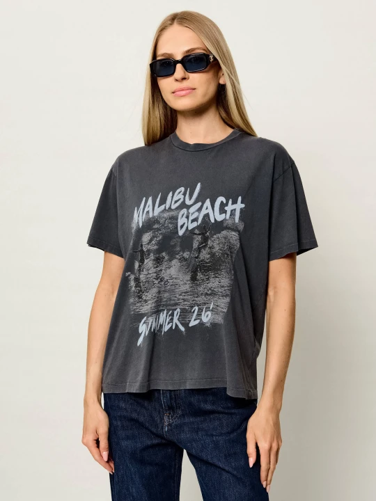 Zdjęcie produktu Anine Bing T-shirt Cade | Relaxed fit szary
