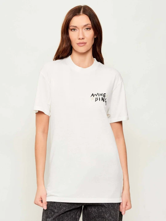 Zdjęcie produktu Anine Bing T-shirt WALKER | Oversize fit ecru