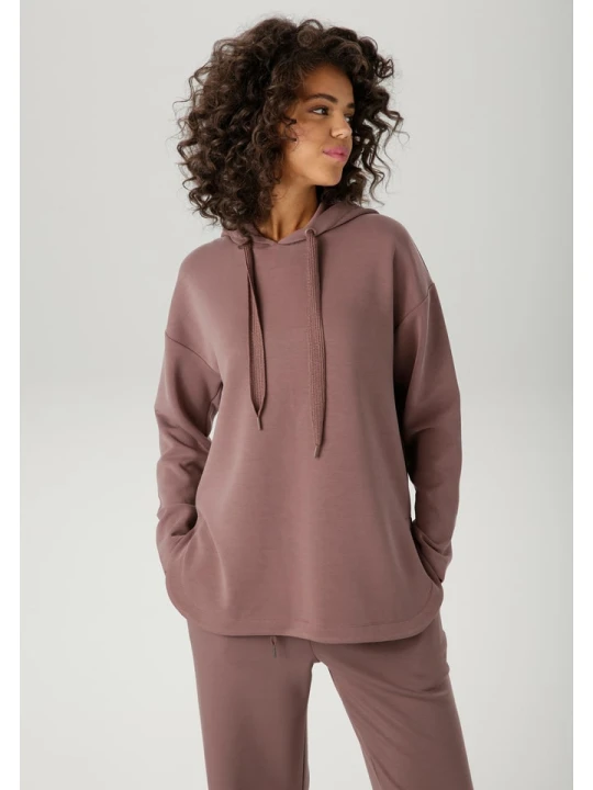 Zdjęcie produktu Aniston Bluza w kolorze szaroróżowym rozmiar: 50