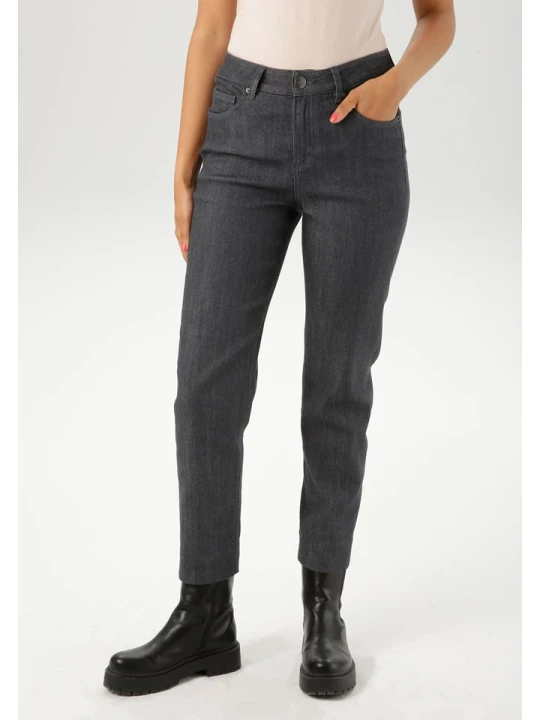 Zdjęcie produktu Aniston Dżinsy - Slim fit - w kolorze antracytowym rozmiar: 48