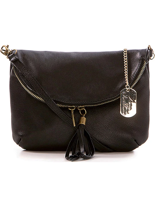 Zdjęcie produktu Anna Morellini Skórzana torebka "Alice" w kolorze czarnym - 22 x 18 x 2 cm rozmiar: onesize